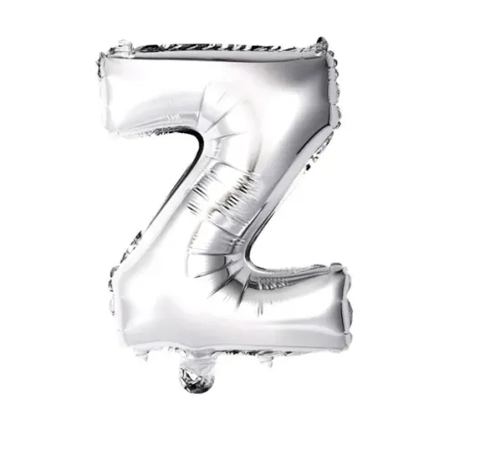 Balão Metalizado Letras Ballon Letter 16" 40cm Wb Cn498 - Letra Z