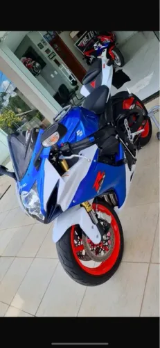 Sucata Moto Suzuki Srad GSX-R 750 - Azul em peças. 