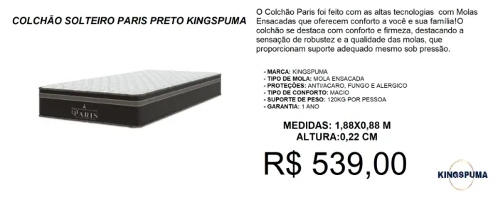 Colchão dos sonhos perfeitos - Oferta imperdível