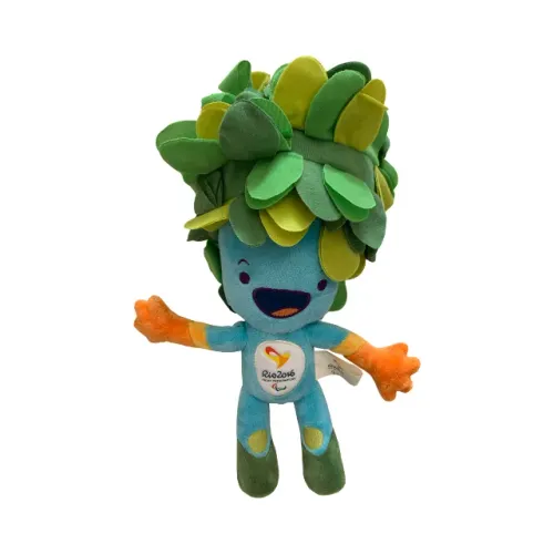Pelúcia Tom mascote Jogos Paralímpicos Rio 2016 30cm