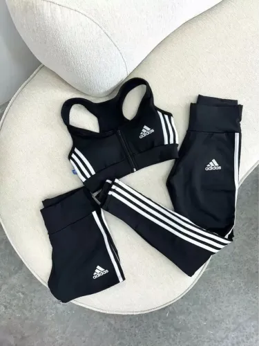 Conjunto Adidas - Top e Legging - Preto
