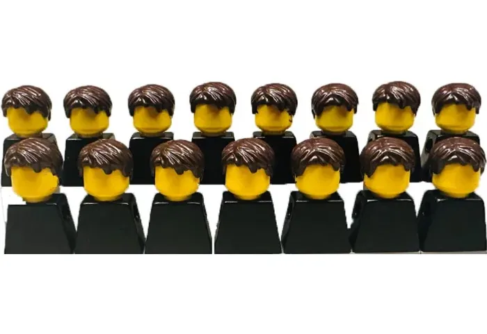 15 cabelos originais lego e novos para minifiguras