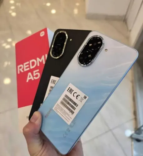 Redmi A5 Design Moderno Azul-Dourado-Preto 64Gb/3Ram melhor Opção Custo e benefício