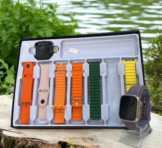 Relógio smartwatch pulseiras e carregador para smartwatch