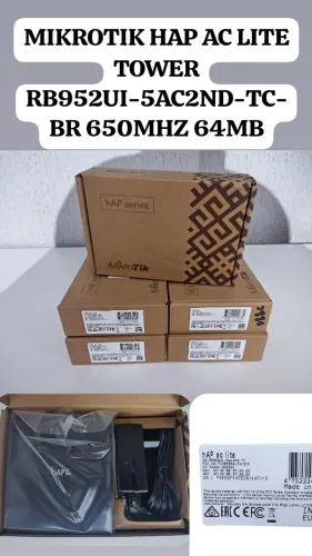 ACCESS POINT INDOOR MIKROTIK ROUTERBOARD HAP AC LITE TOWER RB952UI-5AC2ND-TC PRETO