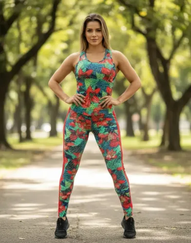 Macacão Esportivo Adidas Estampa 