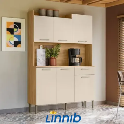 KIT COZINHA 100%MDF 6 PORTAS PAGA SOMENTE NA ENTREGA