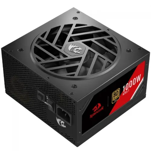 Fonte ATX 3.1 1000W Redragon GC-MS03 PFC Ativo 80+ Gold Full Modular PCIe 5.1 - WZetta