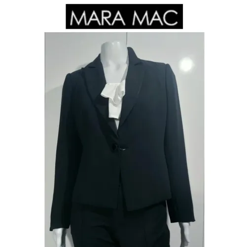 Blazer social preto Mara Mac
