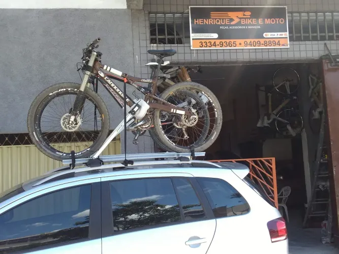 Suporte Transbike Calha Rack de teto Veicular 