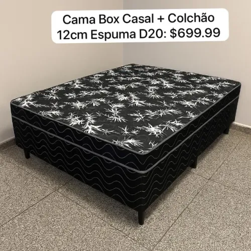Cama Com Colchão Casal Conjunto Novo, Super Promoção 