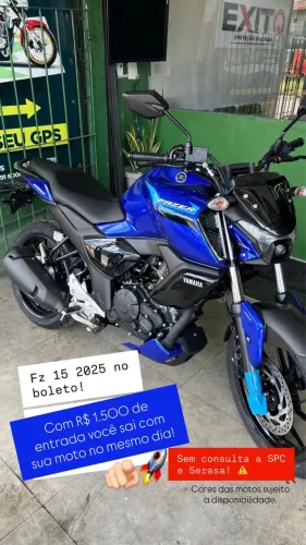Fz15 nova moto aluguel com compra!