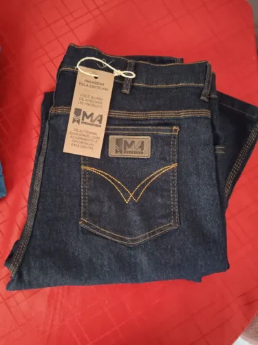 Promoção 2 calças jeans masculino country cores Delave e preto