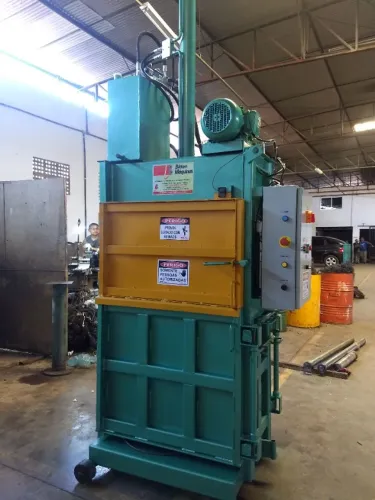 Prensa Hidráulica Vertical - Enfardadeira para fardos de resíduos para Reciclagem
