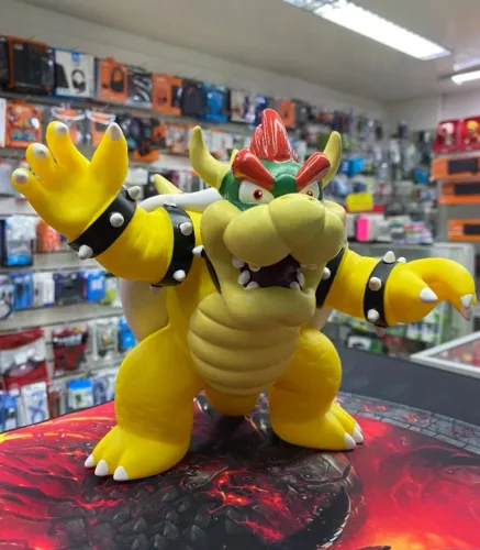 Boneco Raro Rei Bowser do Super Mario 