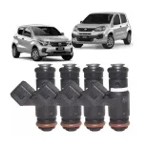 4x Bico Injetor Fiat Mobi Argo Uno 3 Cilindro
