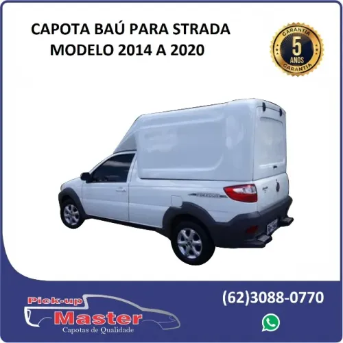 Capota De Fibra de Vidro Meia Tampa Para Strada 2014 a 2020.