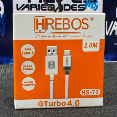 Cabo Turbo USB Type-C 2M Qualidade Premium 