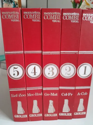 Enciclopédia Combi Visual - Grolier - Coleção Completa