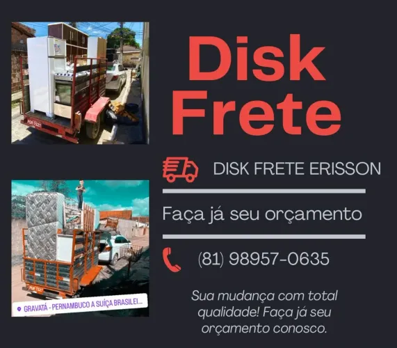 Frete, mudança pequena, Recife ,paulista,Maceió,gravata,caruaru,Natal 