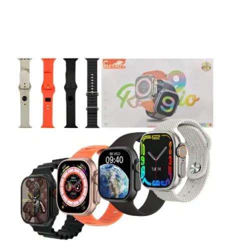 Relógio Digital Smartwatch + 4 Pulseiras - Basik W75 Pro Max  Adicionar aos Favoritos