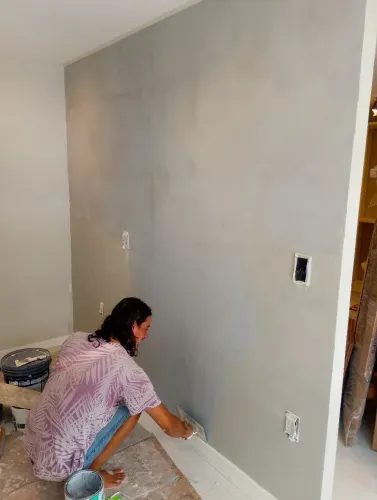 Pintor, pintura e emassamento, efeito cimento queimado, texturas, efeito pedras naturais