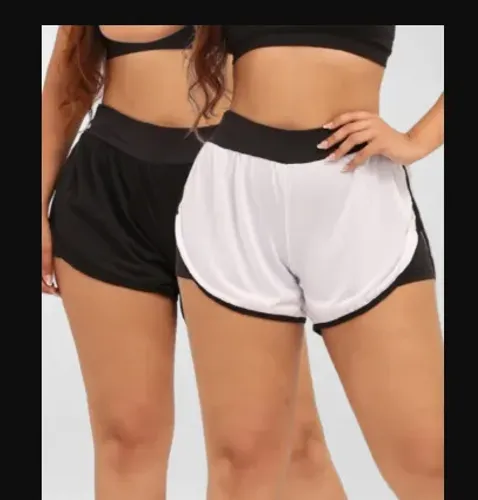 short feminino 2 em 1 