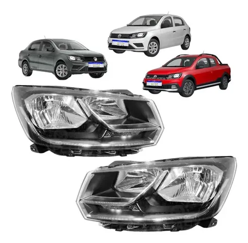 Par Farol Vw Gol Voyage G8 Saveiro G7 2017 2018 2019 A 2023 Direito