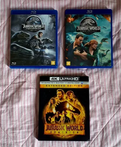 Blu-ray Trilogia Jurassic World (Edições Raras e Especiais)