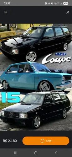 Roda aro 15 Fiat Coupe prata retro Exclusivo 4X98 novas