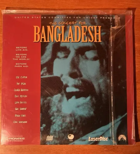 Laserdisc The Concert for Bangladesh (George Harrison, Bob Dylan, Eric Clapton) - RELÍQUIA