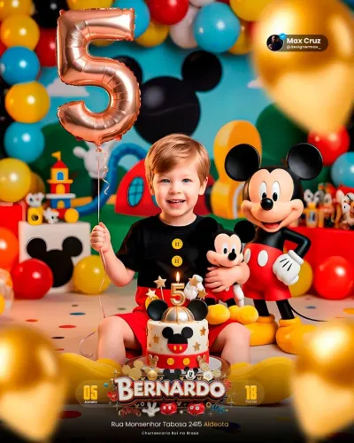 Convite de aniversário 