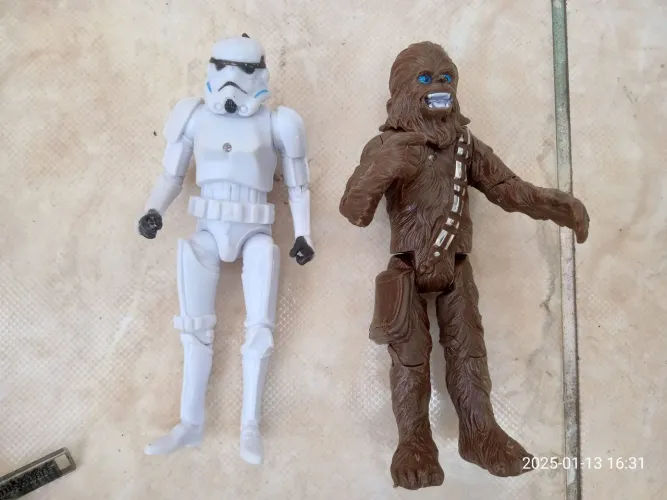 Bonecos Star Wars - Stormtrooper e Chewbacca