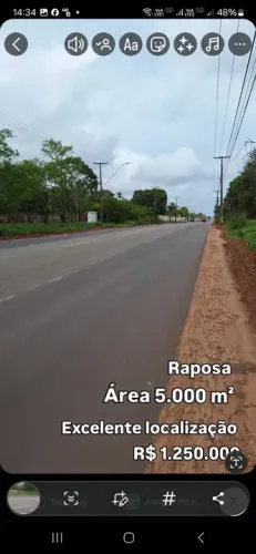 Vendo Lote na Raposa 5.000 m² r$ 1.300.000