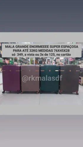 Mala Grande Espaçosa PARA ATÉ 32KG - Perfeita para Viagens Longas! Entrego