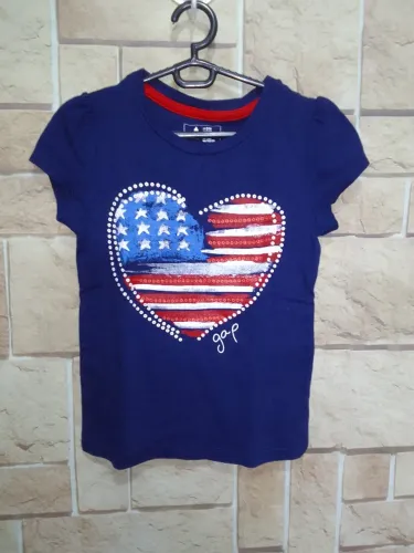 Camiseta Infantil Menina Original baby Gap Algodão Tam 3/4 Anos