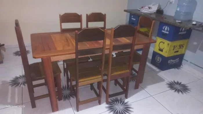 Mesa de Jantar de 6 lugar 550