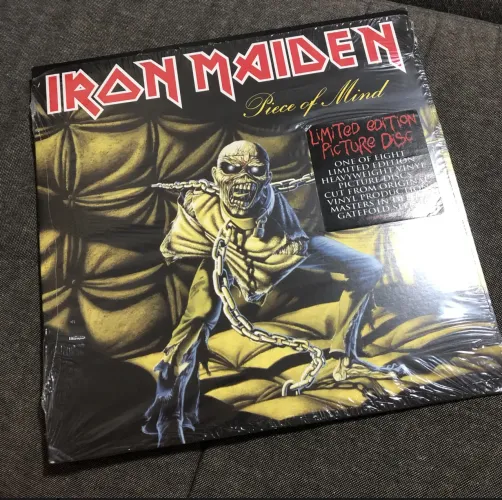 LP Iron Maiden - Piece Of Mind 1983 Importado Picture Disc Disco de Vinil