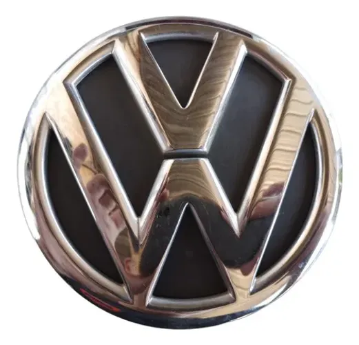 Emblema Tampa Traseira Vw Fox 2010 A 2014 Prata