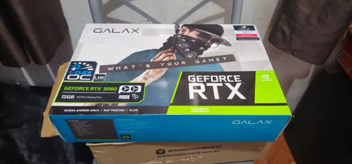 Caixa vazia placa de video rtx 3060 Galaxy