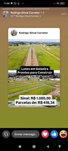 LOTES A PRESTAÇAO EM GOIANIA E ENTORNO