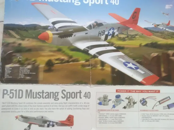 Aeromodelo RC P-51D Mustang Hangar 9