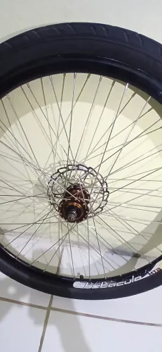 Rodagem completa Aro 26 jante Aereo GTS Freio a disco Raios Inox Novo Pneus Seminovos
