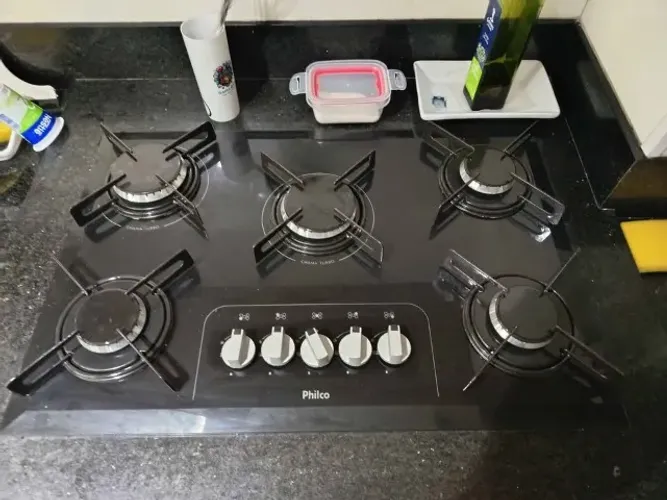 Cooktop a Gás Philco 5 Bocas - Preto