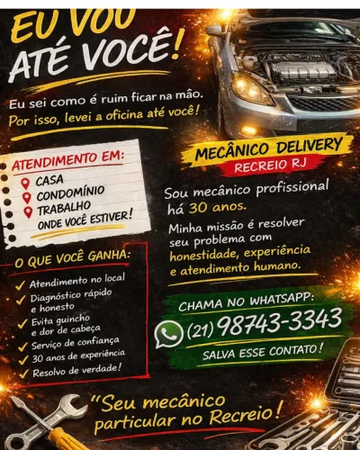 SERVIÇOS DE Mecânico Delivery Recreio RJ ATENDIMENTO