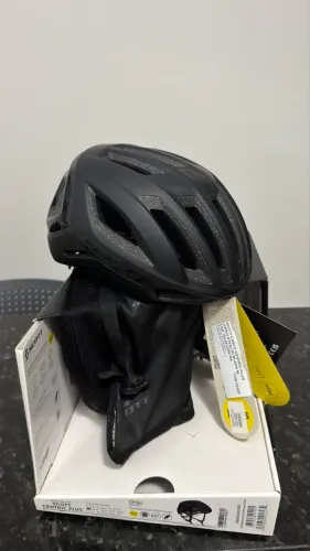 Capacete Scott Centric Plus MIPS Preto - novo na caixa
