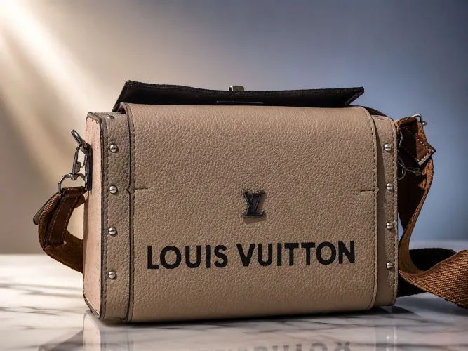 Bolsa - LOUIS VUITTON, estilo baú - NOVA! 