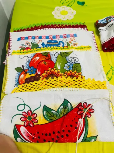 Pano de Prato Artesanal ? R$25 cada