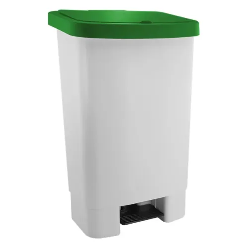 7202 - LIXEIRA PLASTICA 50 LTS BR/VD LX-50 / MARCA: DELLAPLAST