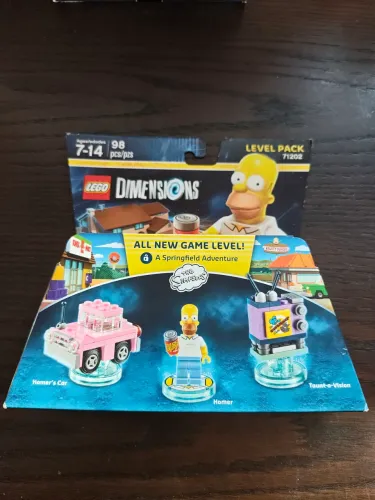 Lego Dimensions Homer's Car, Homer Simpson e Taunt-o-vision - Novo e Lacrado